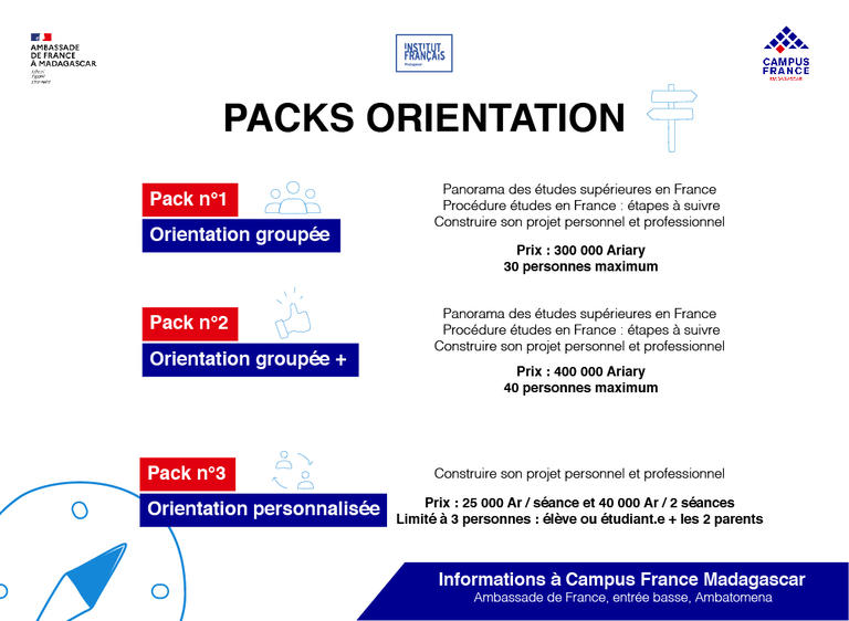Packs orientation 