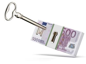 Billet - clé - compte en banque